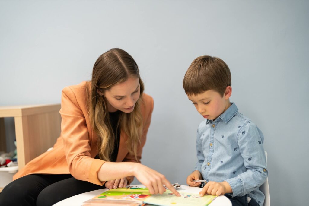 NSP therapist with kid